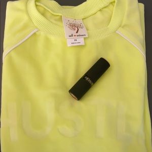 bright neon hustle pullover